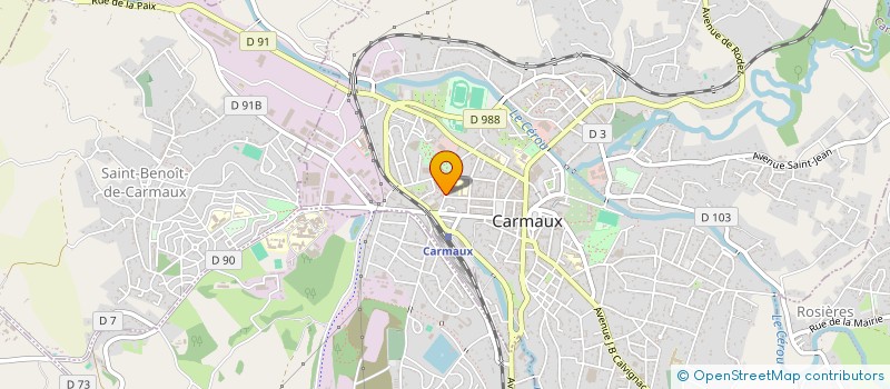 localisation de l'entreprise UNION SPORTIVE CARMAUX BASKET BALL  CARMAUX
