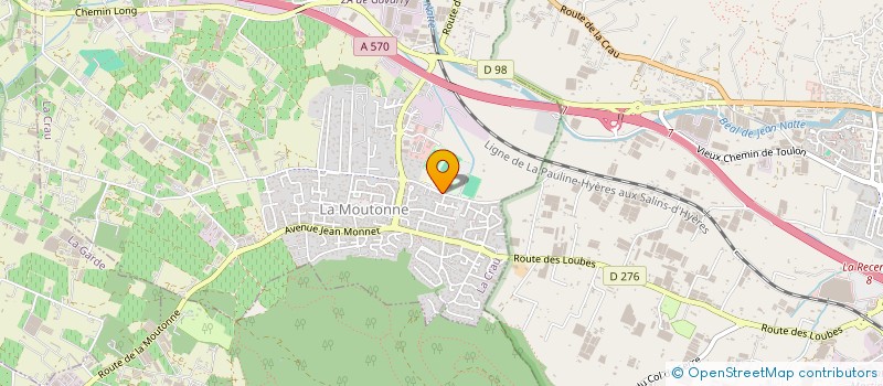 localisation de l'entreprise UNION SPORTIVE CARQUEIRANNE-LA CRAU  LA CRAU