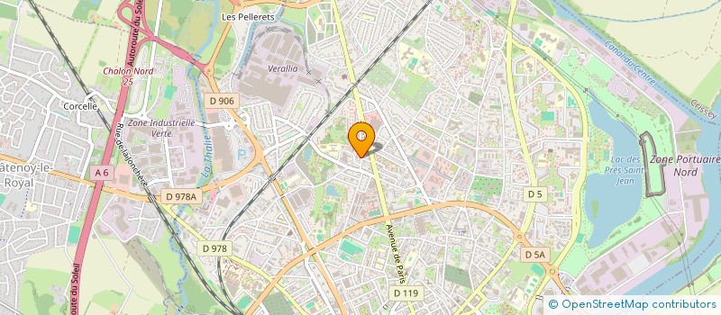 localisation de l'entreprise UNION SPORTIVE CHALONNAISE à CHALON-SUR-SAONE