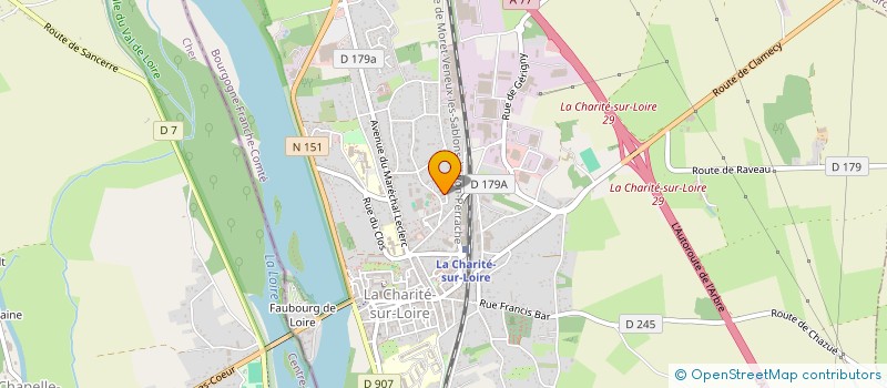 localisation de l'entreprise UNION SPORTIVE CHARITOISE OMNISPORTS à LA CHARITE-SUR-LOIRE