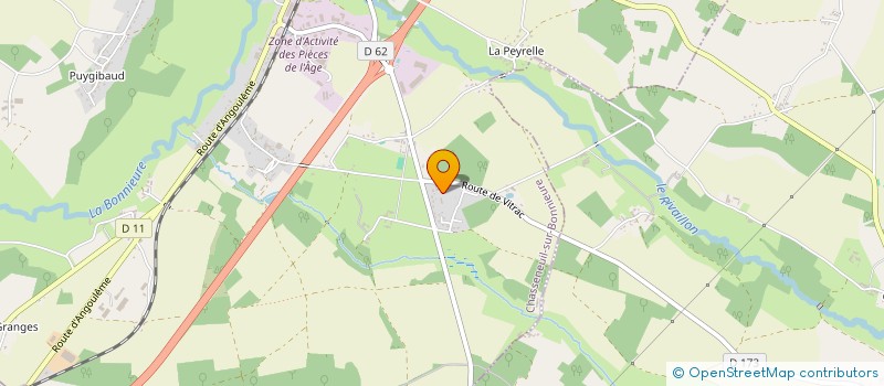 localisation de l'entreprise UNION SPORTIVE CHASSENEUILLAIS à CHASSENEUIL-SUR-BONNIEURE