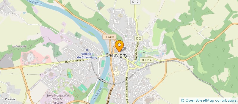 localisation de l'entreprise UNION SPORTIVE CHAUVINOISE BASKET BALL à CHAUVIGNY