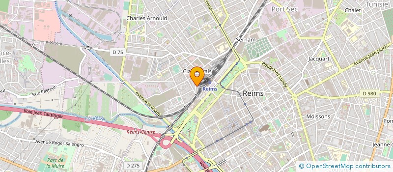 localisation de l'entreprise UNION SPORTIVE CHEMINOTS SECT.9 NATATION  REIMS