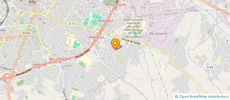 localisation de l'entreprise UNION SPORTIVE CLUBS ALBIGEOIS à ALBI