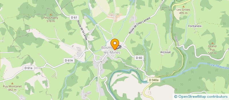 localisation de l'entreprise UNION SPORTIVE CLUBS DE BOURGANEUF à BOURGANEUF