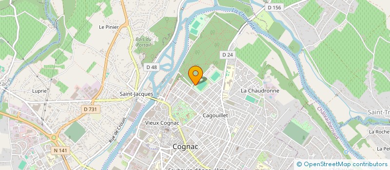 localisation de l'entreprise UNION SPORTIVE COGNACAISE à COGNAC