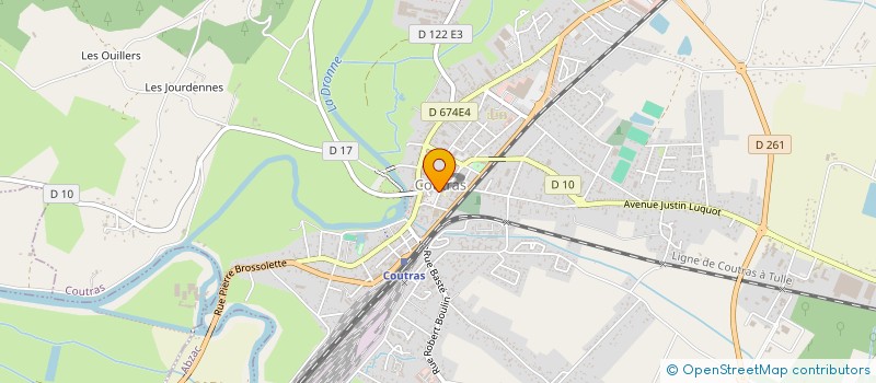 localisation de l'entreprise UNION SPORTIVE COUTRILLONNE DANSE - USC DANSE à COUTRAS