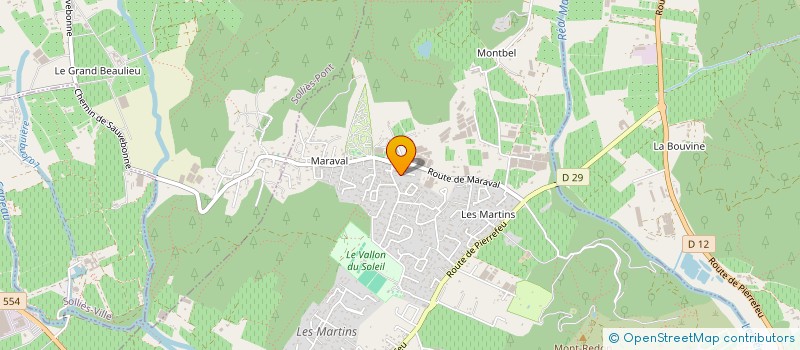 localisation de l'entreprise UNION SPORTIVE CRAUROISE GYMNIQUE à LA CRAU