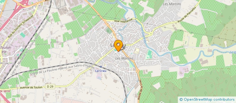 localisation de l'entreprise UNION SPORTIVE CRAUROISE  U.S.C.  LA CRAU