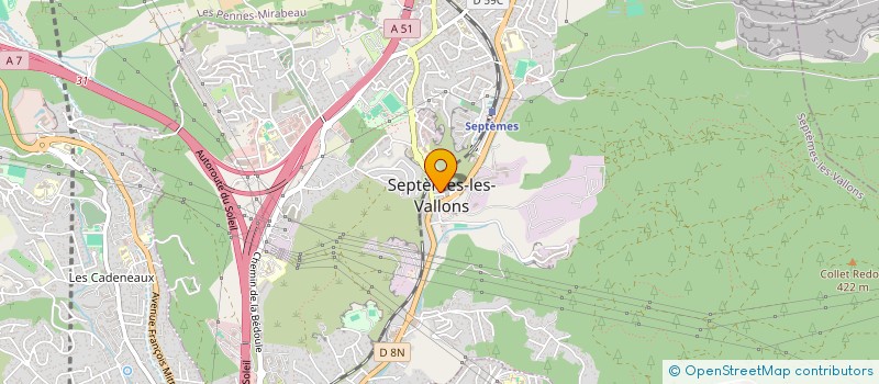 localisation de l'entreprise UNION SPORTIVE CYCLISTE SEPTEMOISE à SEPTEMES-LES-VALLONS