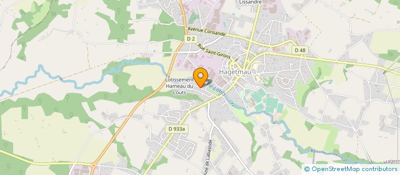 localisation de l'entreprise UNION SPORTIVE CYCLOTOURISME HAGETMAU  HAGETMAU