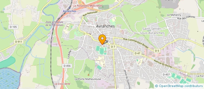 localisation de l'entreprise UNION SPORTIVE D AVRANCHES  AVRANCHES