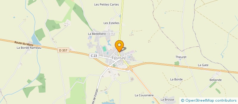 localisation de l'entreprise UNION SPORTIVE D'EPUISAY - SECTION FOOTBALL  EPUISAY