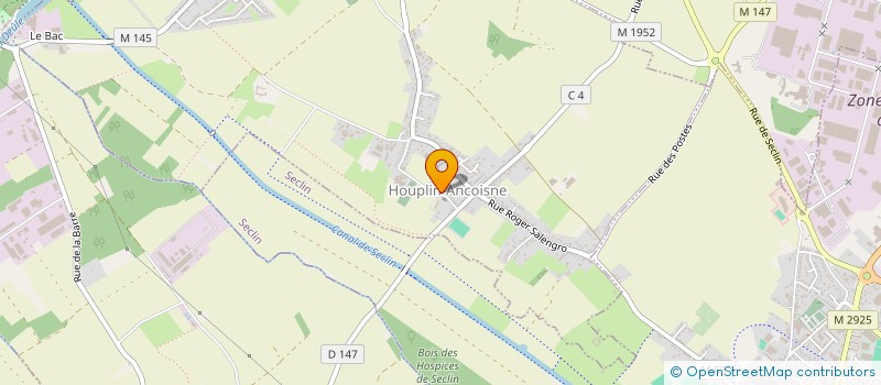 localisation de l'entreprise UNION SPORTIVE D'HOUPLIN ANCOISNE  HOUPLIN-ANCOISNE