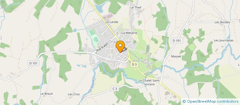 localisation de l'entreprise UNION SPORTIVE D'ORADOUR-SUR-GLANE à ORADOUR-SUR-GLANE