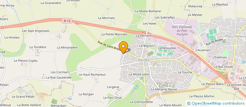 localisation de l'entreprise UNION SPORTIVE DE BEDEE  BEDEE