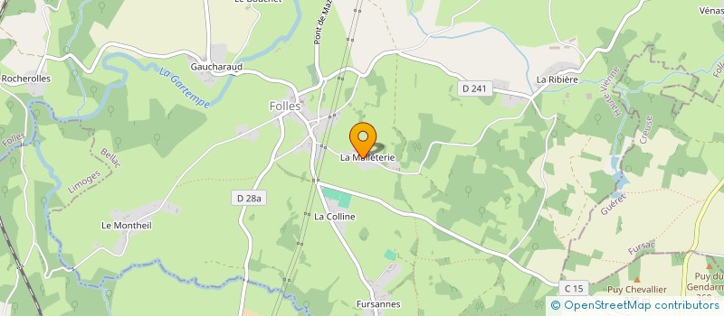localisation de l'entreprise UNION SPORTIVE DE BESSINES à BESSINES-SUR-GARTEMPE