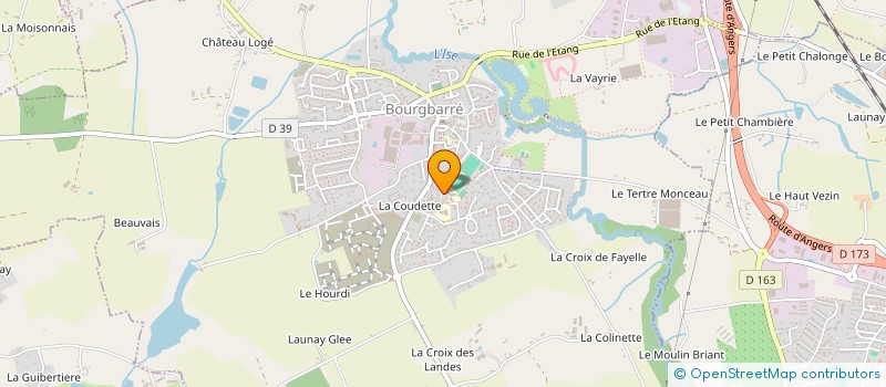 localisation de l'entreprise UNION SPORTIVE DE BOURGBARRE  BOURGBARRE