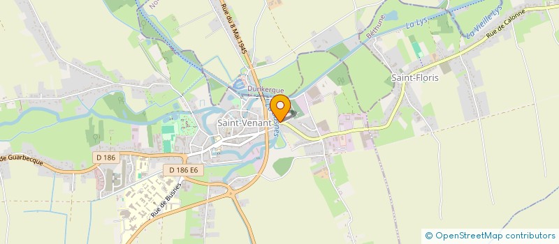 localisation de l'entreprise UNION SPORTIVE DE BOXE AMERICAINE ET DISCIPLINES ASSIMILEES SAINT-VENANTAISE  SAINT-VENANT