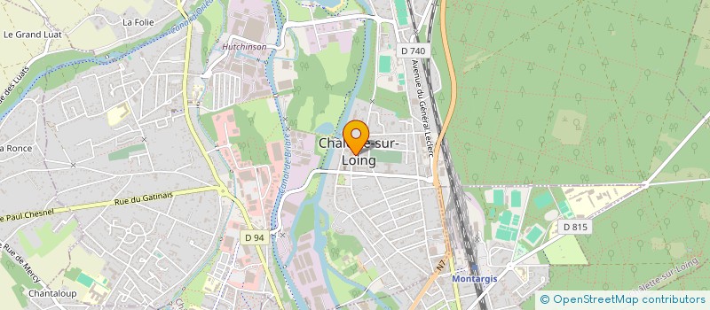 localisation de l'entreprise UNION SPORTIVE DE CHALETTE à CHALETTE-SUR-LOING