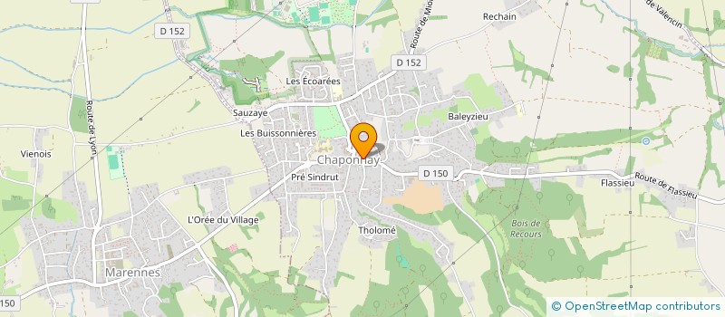 localisation de l'entreprise UNION SPORTIVE DE CHAPONNAY à CHAPONNAY