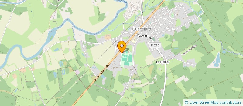 localisation de l'entreprise UNION SPORTIVE DE GUECELARD  GUECELARD