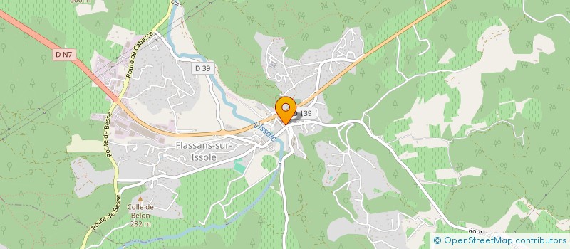 localisation de l'entreprise UNION SPORTIVE DE L'EDUCATION 1ER DEGRE à FLASSANS-SUR-ISSOLE
