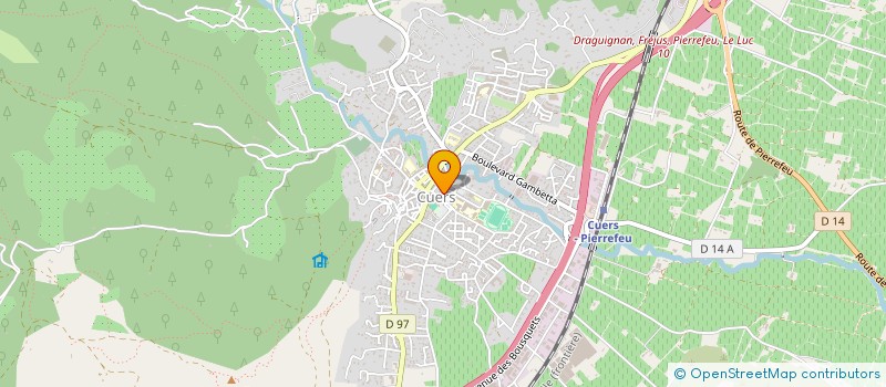 localisation de l'entreprise UNION SPORTIVE DE L ENSEIGNEMENT DU PREMIER DE GRE CUERS à CUERS