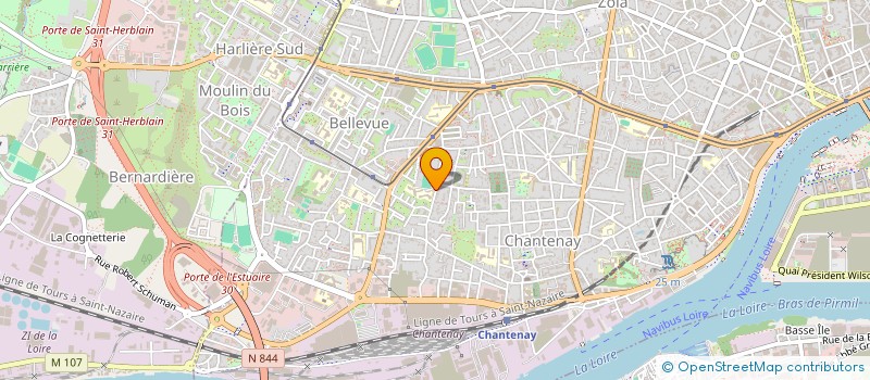 localisation de l'entreprise UNION SPORTIVE DE L'ENSEIGNEMENT DU PREMIER DEGRE ALAIN FOURNIER à NANTES