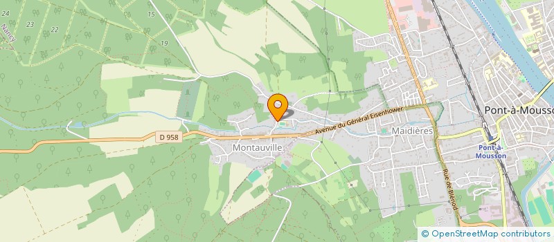 localisation de l'entreprise UNION SPORTIVE DE L'ENSEIGNEMENT DU PREMIER DEGRE DE L'ECOLE DE MONTAUVILLE  MONTAUVILLE