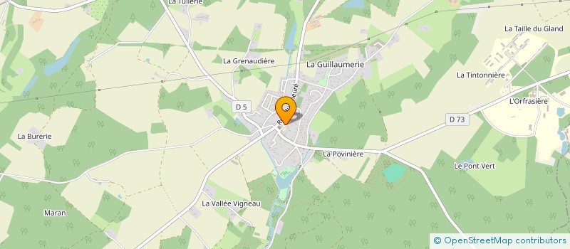 localisation de l'entreprise UNION SPORTIVE DE L'ENSEIGNEMENT DU PREMIER DEGRE DE L'ECOLE PUBLIQUE DE SAINT-LAURENT-EN-GATINES  SAINT-LAURENT-EN-GATINES