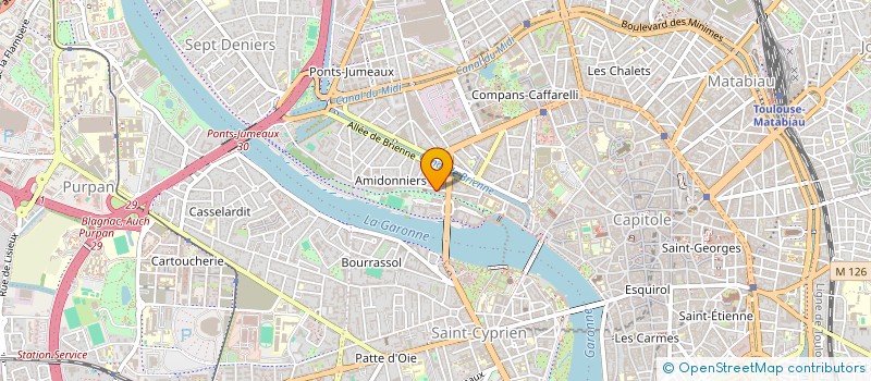 localisation de l'entreprise UNION SPORTIVE DE L'ENSEIGNEMENT DU PREMIER DEGRE DE LA VILLE DE TOULOUSE  TOULOUSE