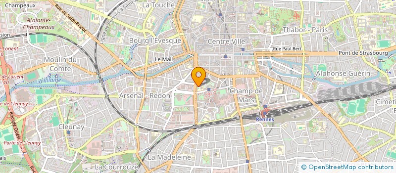 localisation de l'entreprise UNION SPORTIVE DE L'ENSEIGNEMENT DU PREMIER DEGRE DE LOUISE MICHEL  RENNES