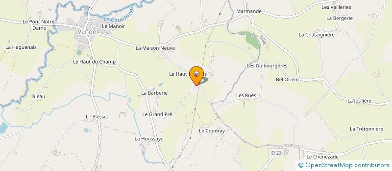 localisation de l'entreprise UNION SPORTIVE DE L ENSEIGNEMENT DU PREMIER DEGRE ECOLE ALIX DE BRETAGNE  SAINT-AUBIN-DU-CORMIER