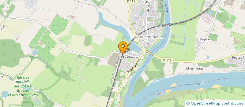 localisation de l'entreprise UNION SPORTIVE DE L'ENSEIGNEMENT DU PREMIER DEGRE ECOLE DU CHATEAU BOUCHEMAINE  BOUCHEMAINE