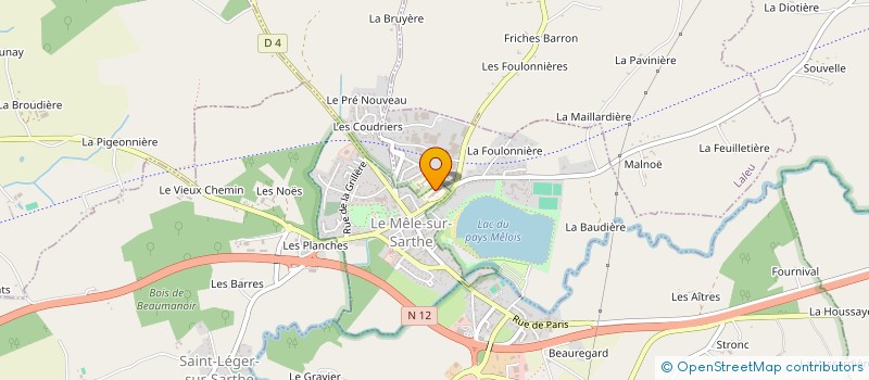 localisation de l'entreprise UNION SPORTIVE DE L'ENSEIGNEMENT DU PREMIER DEGRE LE MELE SUR SARTHE à LE MELE-SUR-SARTHE
