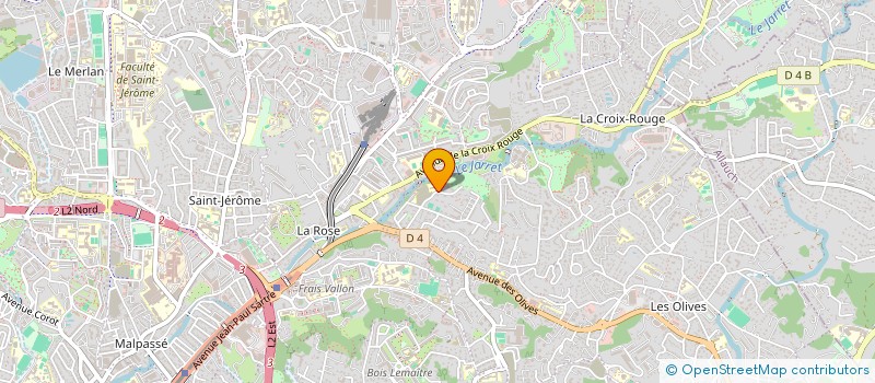 localisation de l'entreprise UNION SPORTIVE DE L'ENSEIGNEMENT DU PREMIER DEGRE MATERNELLE ROSE SAINT THEODORE  MARSEILLE