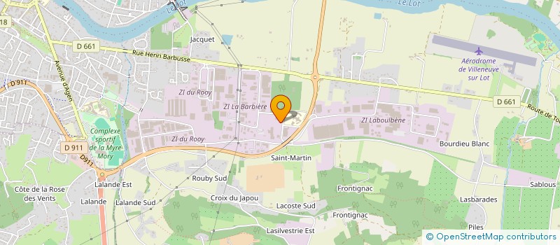 localisation de l'entreprise UNION SPORTIVE DE L'ENSEIGNEMENT LIBRE  VILLENEUVE-SUR-LOT