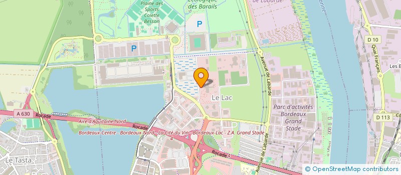 localisation de l'entreprise UNION SPORTIVE DE LA CAISSE DES DEPOTS à BORDEAUX