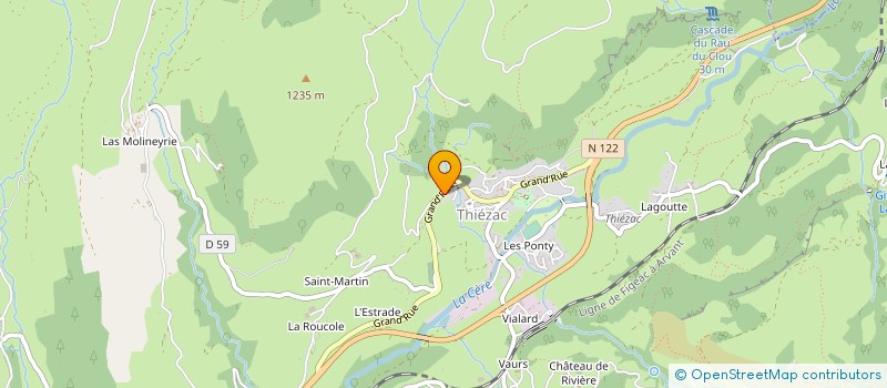 localisation de l'entreprise UNION SPORTIVE DE LA CERE à THIEZAC