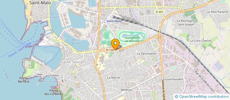 localisation de l'entreprise UNION SPORTIVE DE LA CITE TECHNIQUE DE SAINT MALO  SAINT-MALO