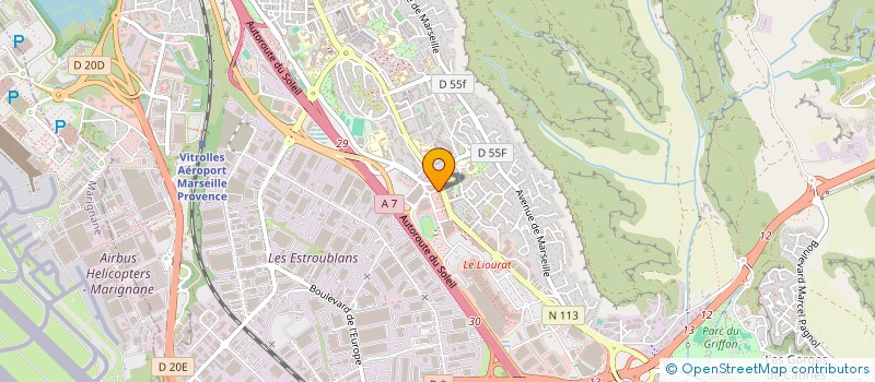 localisation de l'entreprise UNION SPORTIVE DE LA POLICE DE MARIGNANE, LES PENNES MIRABEAU, VITROLLES à VITROLLES