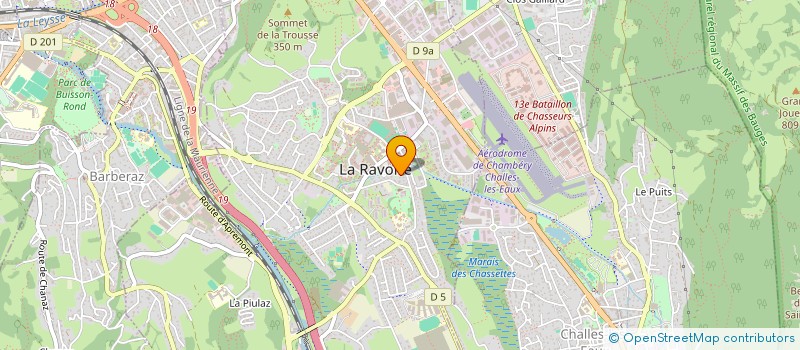 localisation de l'entreprise UNION SPORTIVE DE LA RAVOIRE RUGBY à LA RAVOIRE