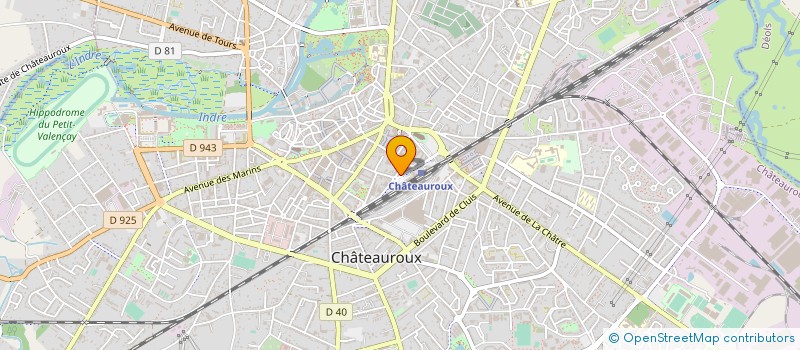 localisation de l'entreprise UNION SPORTIVE DE PETANQUE DU VIEUX CHATEAUROUX à CHATEAUROUX