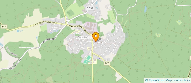 localisation de l'entreprise UNION SPORTIVE DE PREMONTRE ST GOBAIN  SAINT-GOBAIN