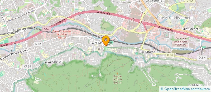 localisation de l'entreprise UNION SPORTIVE DE SAINT MARCEL à MARSEILLE