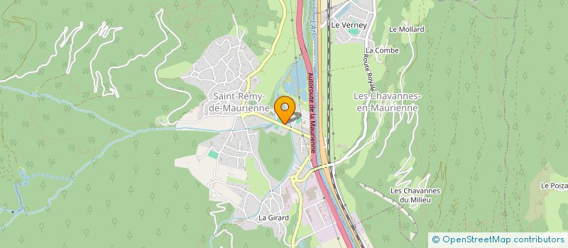 localisation de l'entreprise UNION SPORTIVE DE SAINT REMY DE MAURIENNE FOOTBALL  SAINT-REMY-DE-MAURIENNE