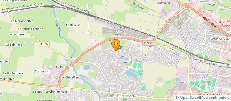 localisation de l'entreprise UNION SPORTIVE DE ST BERTHEVIN TENNIS  SAINT-BERTHEVIN