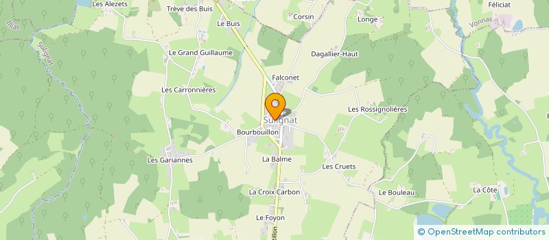 localisation de l'entreprise UNION SPORTIVE DE SULIGNAT à SULIGNAT