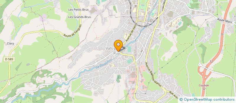 localisation de l'entreprise UNION SPORTIVE DE VALS à VALS-PRES-LE-PUY